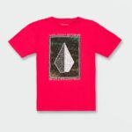 Z0ZR081152 Ribbon Red Boys Concourse Short Sleeve Tee Volcom Clothing