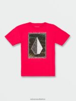 Z0ZR081152 Ribbon Red Boys Concourse Short Sleeve Tee Volcom Clothing