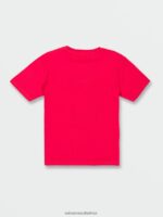 Z0ZR081152 Ribbon Red Boys Concourse Short Sleeve Tee Volcom Clothing - Image 3