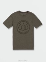 Z0ZR081155 Martini Olive Boys Stone Link Short Sleeve Tee Volcom Clothing
