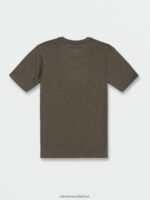 Z0ZR081155 Martini Olive Boys Stone Link Short Sleeve Tee Volcom Clothing - Image 3
