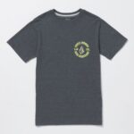 Z0ZR081158 Dark Black Heather Boys Visualizer Short Sleeve Tee Volcom Clothing