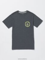 Z0ZR081158 Dark Black Heather Boys Visualizer Short Sleeve Tee Volcom Clothing