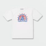 Z0ZR081160 White Boys Huskerdont Short Sleeve Tee Volcom Clothing
