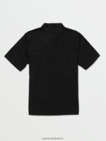Z0ZR081162 Black Boys Wowzer Polo Short Sleeve Shirt Volcom Clothing - Image 2
