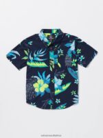 Z0ZR081165 Navy Boys Mistere Short Sleeve Shirt Volcom Clothing