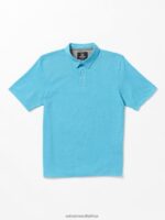 Z0ZR081174 Turkish Blue Boys Wowzer Polo Short Sleeve Shirt Volcom Clothing