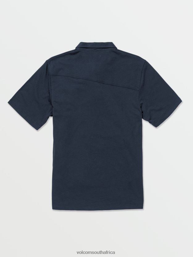 Z0ZR081175 Navy Boys Wowzer Polo Short Sleeve Shirt Volcom Clothing - Image 3