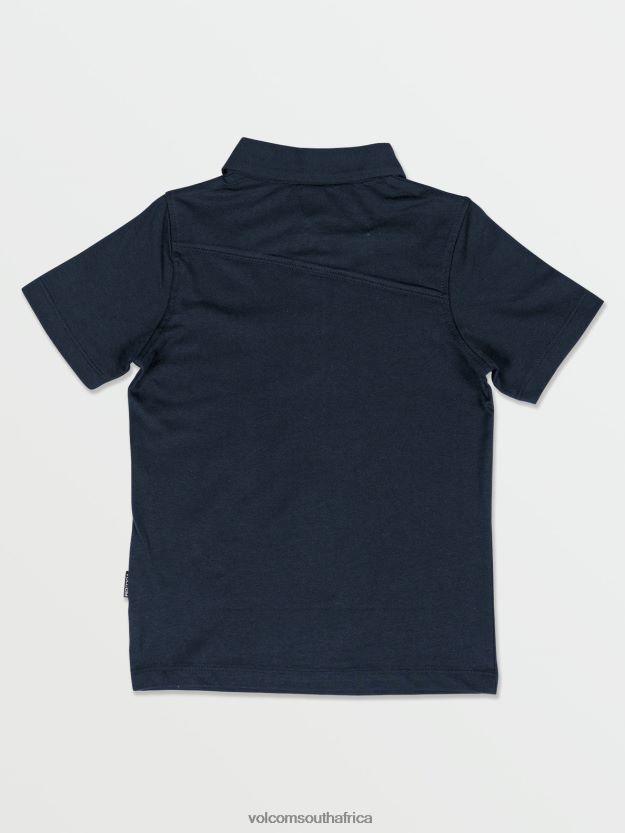 Z0ZR081177 Navy Boys Wowzer Polo Short Sleeve Shirt Volcom Clothing - Image 2