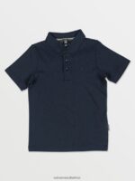 Z0ZR081177 Navy Boys Wowzer Polo Short Sleeve Shirt Volcom Clothing