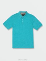 Z0ZR081178 Electric Blue Boys Wowzer Polo Short Sleeve Shirt Volcom Clothing