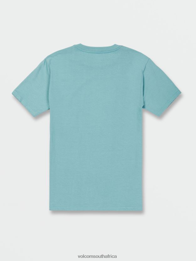 Z0ZR08117 Cali Blue Heather Men Circle Stone Short Sleeve Tee Volcom Clothing - Image 3