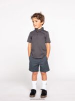 Z0ZR081182 Stealth Boys Wowzer Polo Short Sleeve Shirt Volcom Clothing - Image 3