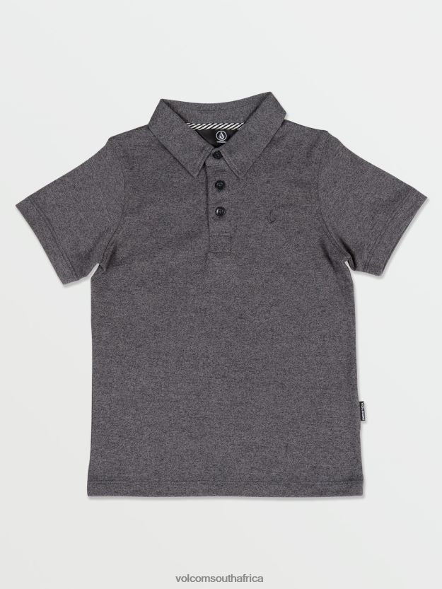 Z0ZR081182 Stealth Boys Wowzer Polo Short Sleeve Shirt Volcom Clothing - Image 4