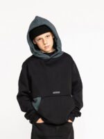 Z0ZR081186 Black Boys Forzee Pullover Hoodie Volcom Clothing - Image 11