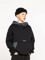 Z0ZR081186 Black Boys Forzee Pullover Hoodie Volcom Clothing - Image 7