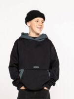 Z0ZR081186 Black Boys Forzee Pullover Hoodie Volcom Clothing - Image 9