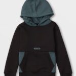Z0ZR081188 Black Boys Forzee Pullover Hoodie Volcom Clothing