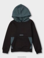 Z0ZR081188 Black Boys Forzee Pullover Hoodie Volcom Clothing