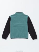Z0ZR081190 Service Blue Boys Error92 Mockneck Crew Sweatshirt Volcom Clothing - Image 2