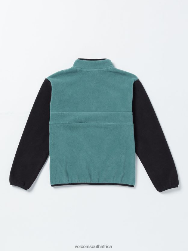 Z0ZR081190 Service Blue Boys Error92 Mockneck Crew Sweatshirt Volcom Clothing - Image 3