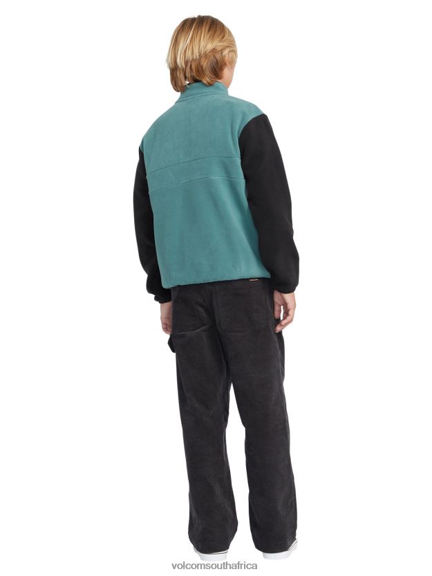 Z0ZR081190 Service Blue Boys Error92 Mockneck Crew Sweatshirt Volcom Clothing - Image 7