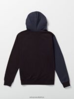 Z0ZR081191 Navy Boys Halfstone Hoodie Volcom Clothing - Image 2