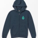 Z0ZR081195 Navy Boys Iron91 Zip Jacket Volcom Clothing