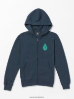 Z0ZR081195 Navy Boys Iron91 Zip Jacket Volcom Clothing
