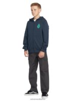 Z0ZR081195 Navy Boys Iron91 Zip Jacket Volcom Clothing - Image 7