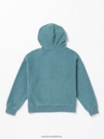 Z0ZR081196 Service Blue Boys Throw Exceptions Hoodie Volcom Clothing - Image 3