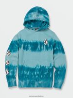 Z0ZR081199 Coastal Blue Boys Iconic Stone Pullover Sweatshirt Volcom Clothing