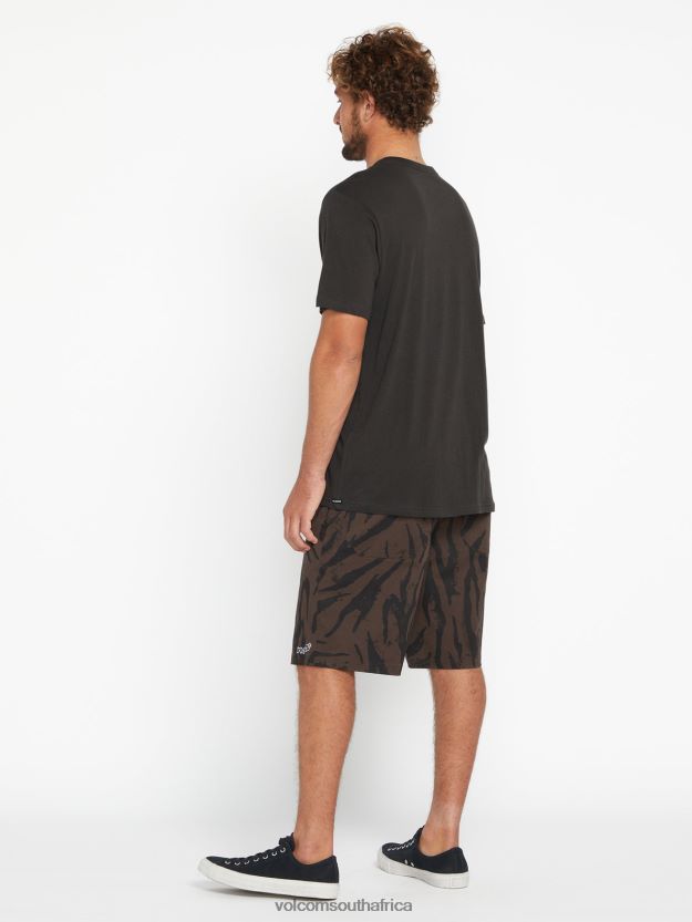Z0ZR08119 Vintage Black Men Farm to Yarn Submerged Short Sleeve Tee Volcom Clothing - Image 3