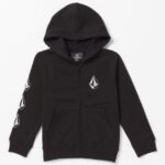 Z0ZR081203 Black Boys Iron91 Zip Jacket Volcom Clothing