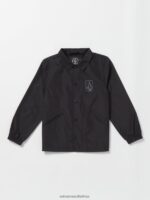 Z0ZR081204 Black Boys Coaches Jacket Volcom Clothing