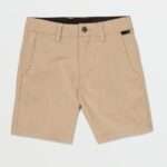 Z0ZR081206 Dark Khaki Boys Frickin Cross Shred Static Shorts Volcom Clothing