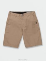 Z0ZR081207 Khaki Boys Loose Truck Shorts Volcom Clothing - Image 7