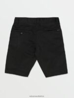 Z0ZR081208 Black Boys Frickin Chino Shorts Volcom Clothing - Image 6