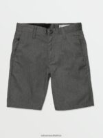 Z0ZR081209 Charcoal Heather Boys Frickin Chino Shorts Volcom Clothing