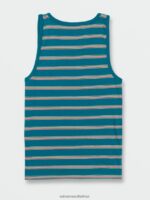 Z0ZR08120 Ocean Teal Men Ayers Tank Volcom Clothing - Image 2