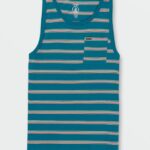Z0ZR08120 Ocean Teal Men Ayers Tank Volcom Clothing