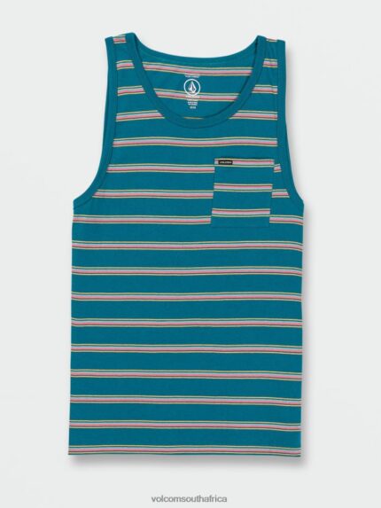 Z0ZR08120 Ocean Teal Men Ayers Tank Volcom Clothing