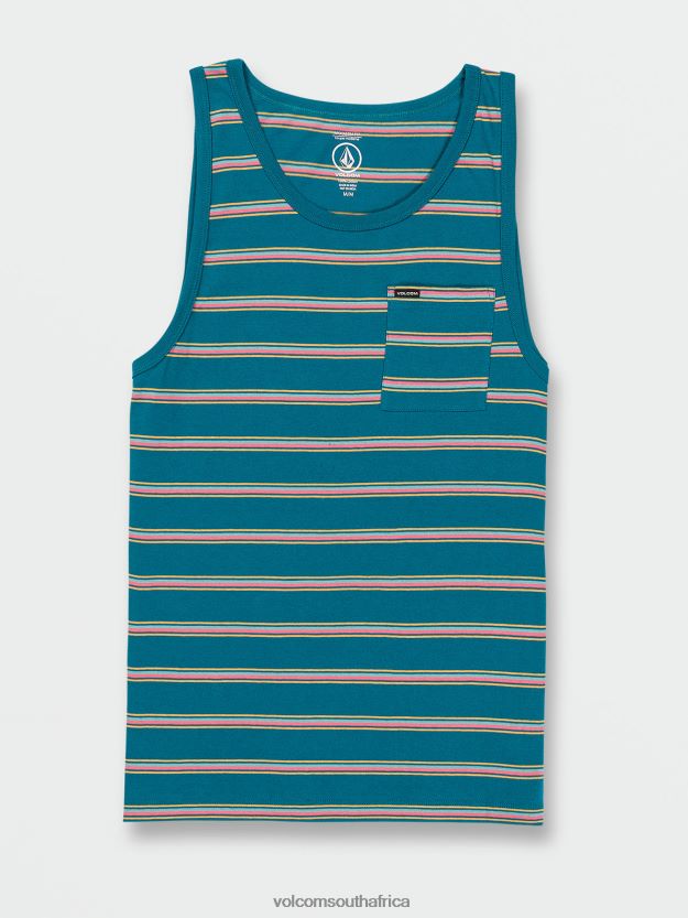 z0zr08120_ocean_teal_men_ayers_tank_volcom_clothing.jpg Z0ZR08120 Ocean Teal Men Ayers Tank Volcom Clothing - Image 1