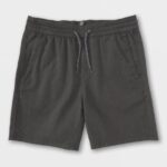 Z0ZR081212 Charcoal Heather Boys Frickin Elastic Waist Shorts Volcom Clothing