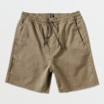 Z0ZR081214 Khaki Boys Frickin Elastic Shorts Volcom Clothing