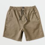 Z0ZR081215 Khaki Boys Frickin Elastic Shorts Volcom Clothing