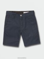 Z0ZR081217 Dark Navy Boys Frickin Chino Shorts Volcom Clothing