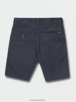Z0ZR081217 Dark Navy Boys Frickin Chino Shorts Volcom Clothing - Image 3