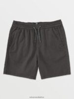 Z0ZR081218 Charcoal Heather Boys Frickin Elastic Shorts Volcom Clothing