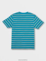 Z0ZR08121 Ocean Teal Men Ayers Crew Short Sleeve Shirt Volcom Clothing - Image 2